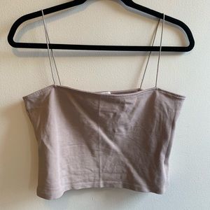 Tan crop top